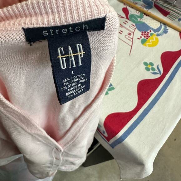 GAP Pink Relaxed Button Down Cardigan - Picture 2 of 3
